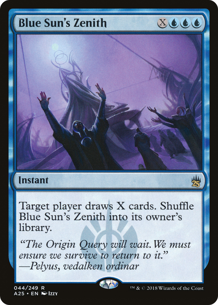 Blue Sun's Zenith (A25-044) - Masters 25 - Premium MTG Single from Wizards of the Coast - Just $1.09! Shop now at Game Crave Tournament Store
