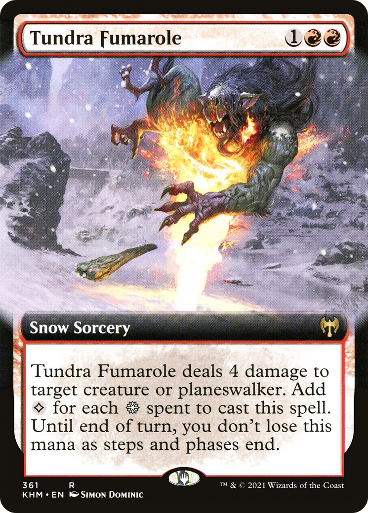 Tundra Fumarole (KHM-361) - Kaldheim: (Extended Art, snow) - Premium MTG Single from Wizards of the Coast - Just $0.25! Shop now at Game Crave Tournament Store