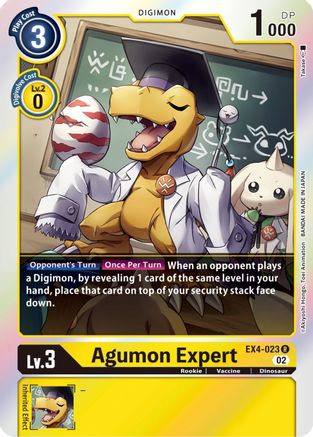 Agumon Expert (EX4-023) - Alternative Being Booster Foil - Premium Digimon Single from Bandai - Just $0.25! Shop now at Game Crave Tournament Store