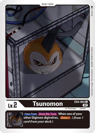 Tsunomon (EX4-003) - Alternative Being Booster - Premium Digimon Single from Bandai - Just $0.46! Shop now at Game Crave Tournament Store