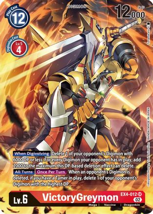 VictoryGreymon (Alternate Art) (EX4-012) - Alternative Being Booster Foil - Premium Digimon Single from Bandai - Just $6.41! Shop now at Game Crave Tournament Store