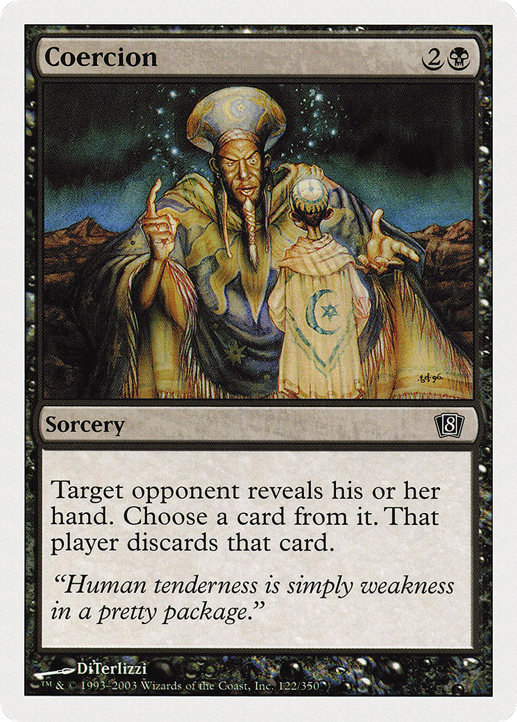 Coercion (8ED-122) - Eighth Edition - Premium MTG Single from Wizards of the Coast - Just $0.08! Shop now at Game Crave Tournament Store