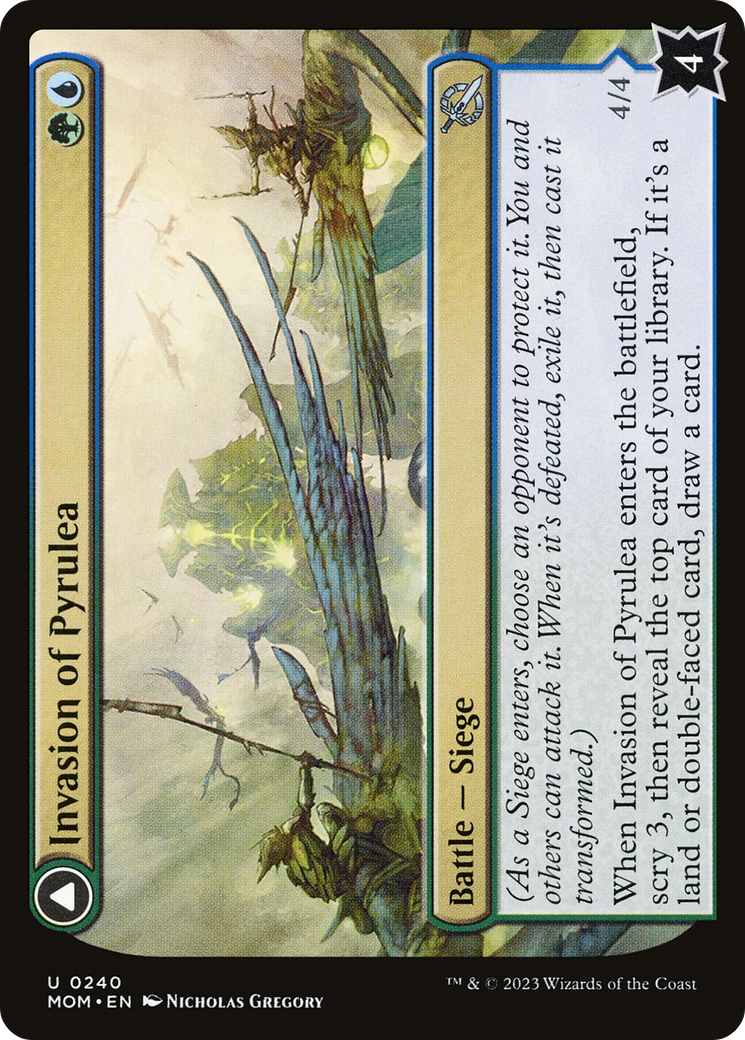 Invasion of Pyrulea // Gargantuan Slabhorn (MOM-240) - March of the Machine Foil - Premium MTG Single from Wizards of the Coast - Just $0.08! Shop now at Game Crave Tournament Store
