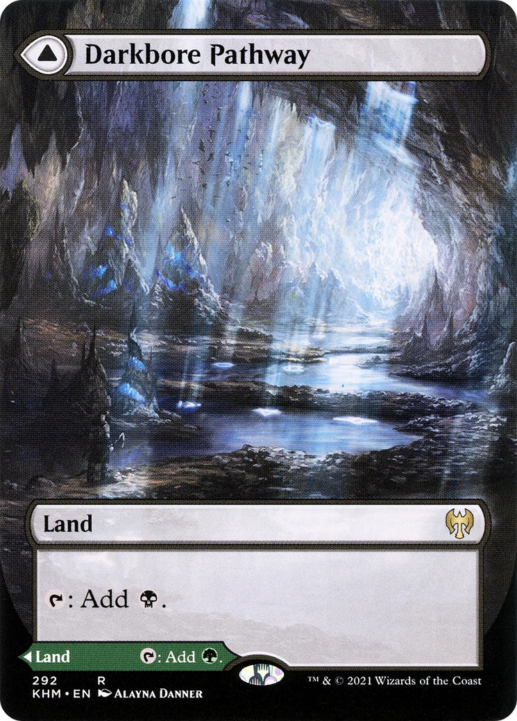 Darkbore Pathway // Slitherbore Pathway (KHM-292) - Kaldheim: (Showcase) (Borderless) Foil - Premium MTG Single from Wizards of the Coast - Just $1.56! Shop now at Game Crave Tournament Store