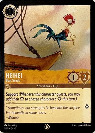 Heihei - Boat Snack (9) - Disney Lorcana Promo Cards Cold Foil - Premium Lorcana Single from Disney - Just $0.62! Shop now at Game Crave Tournament Store