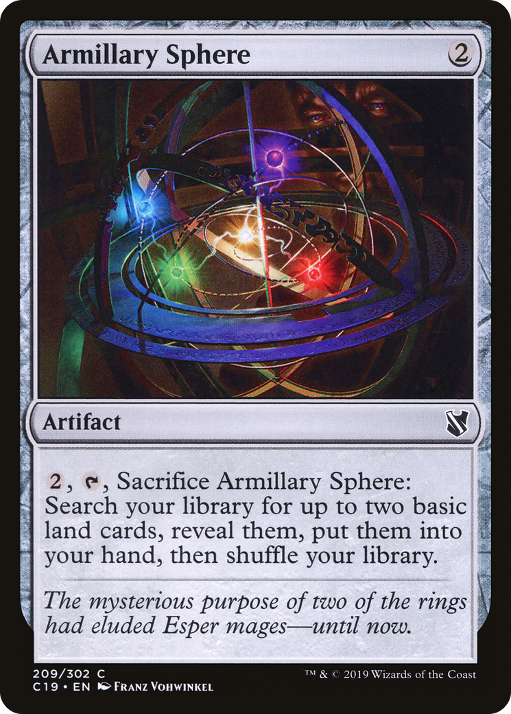 Armillary Sphere (C19-209) - Commander 2019 - Premium MTG Single from Wizards of the Coast - Just $0.08! Shop now at Game Crave Tournament Store
