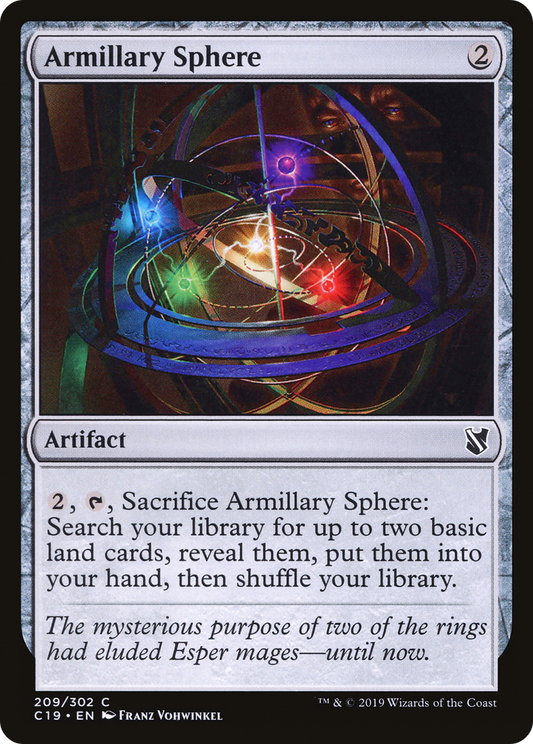 Armillary Sphere (C19-209) - Commander 2019 - Premium MTG Single from Wizards of the Coast - Just $0.08! Shop now at Game Crave Tournament Store