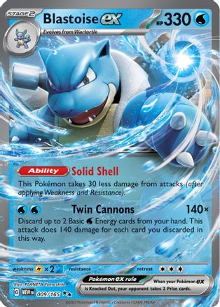 Blastoise ex 9 - SV Scarlet and Violet 151 Holofoil - Premium Pokemon Single from Nintendo - Just $2.06! Shop now at Game Crave Tournament Store