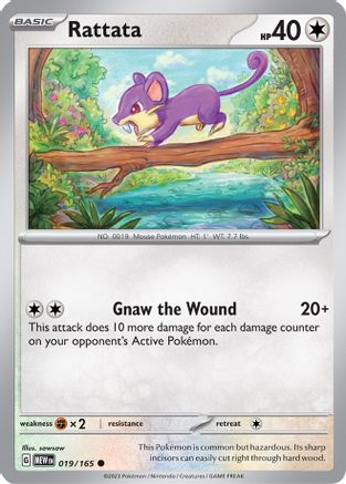 Rattata 19 - SV Scarlet and Violet 151 - Premium Pokemon Single from Nintendo - Just $0.25! Shop now at Game Crave Tournament Store