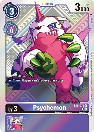 Psychemon (Versus Royal Knight Booster Pre-Release) (BT8-071) - New Awakening Foil - Premium Digimon Single from Bandai - Just $6.51! Shop now at Game Crave Tournament Store