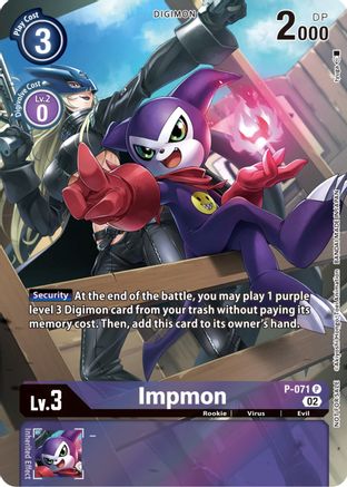 Impmon - P-071 (Official Tournament Pack Vol.10) (P-071) - Digimon Promotion Cards Foil - Premium Digimon Single from Bandai - Just $0.56! Shop now at Game Crave Tournament Store