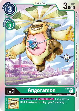 Angoramon (Winner Pack Royal Knights) (P-060) - Digimon Promotion Cards Foil - Premium Digimon Single from Bandai - Just $0.08! Shop now at Game Crave Tournament Store