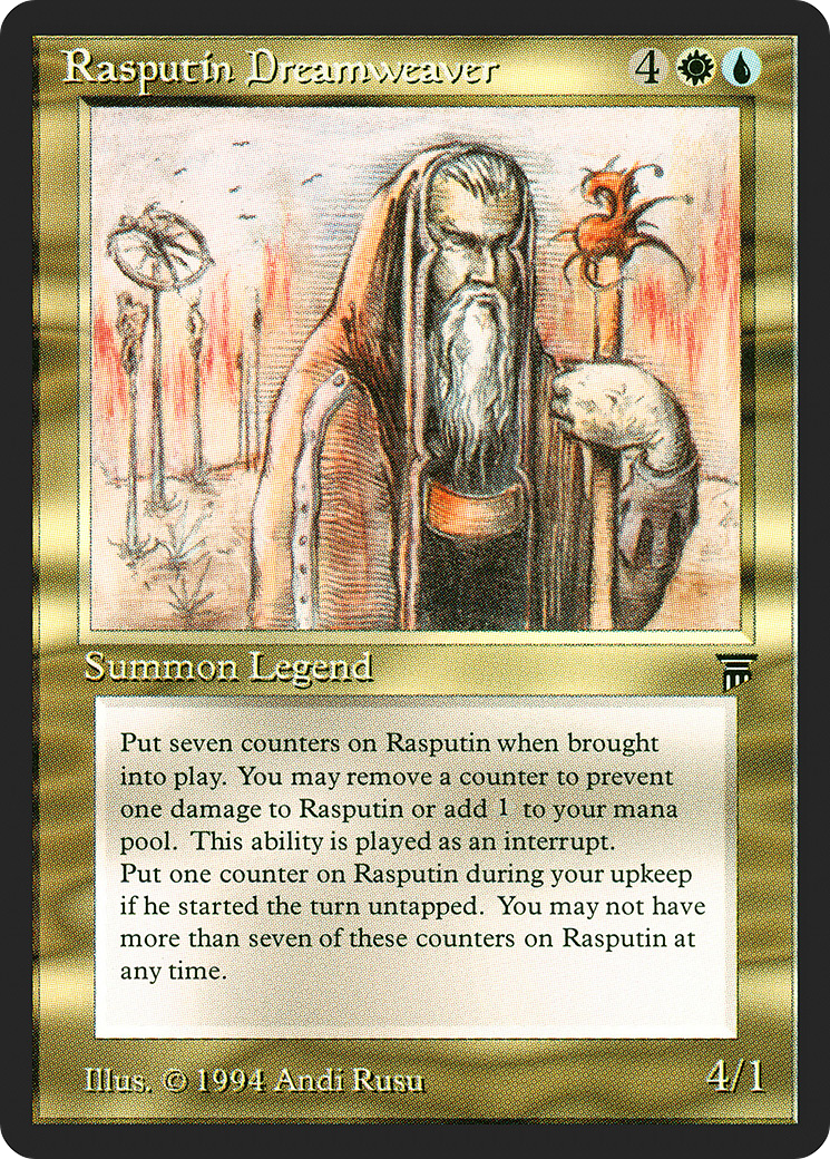 Rasputin Dreamweaver (LEG-253) - Legends - Premium MTG Single from Wizards of the Coast - Just $28.58! Shop now at Game Crave Tournament Store