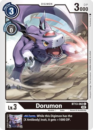 Dorumon (BT13-063) - Versus Royal Knights - Premium Digimon Single from Bandai - Just $0.25! Shop now at Game Crave Tournament Store