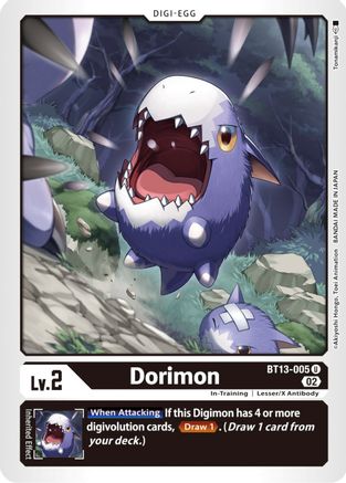 Dorimon (BT13-005) - Versus Royal Knights - Premium Digimon Single from Bandai - Just $0.08! Shop now at Game Crave Tournament Store