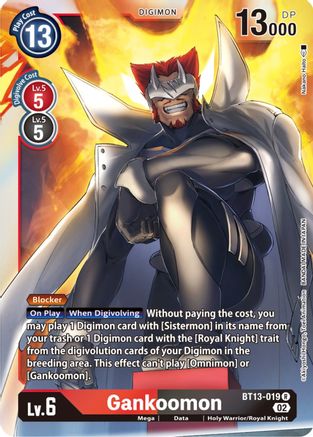 Gankoomon (BT13-019) - Versus Royal Knights Foil - Premium Digimon Single from Bandai - Just $0.25! Shop now at Game Crave Tournament Store