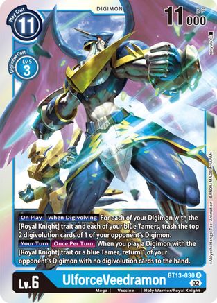 UlforceVeedramon (BT13-030) - Versus Royal Knights Foil - Premium Digimon Single from Bandai - Just $0.25! Shop now at Game Crave Tournament Store