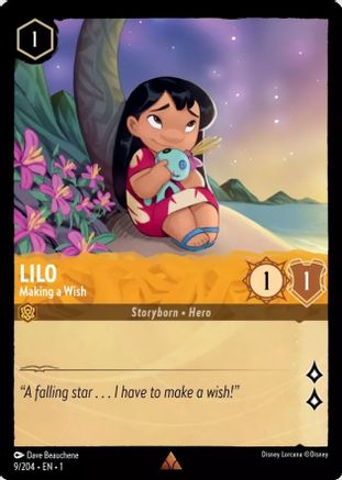 Lilo - Making a Wish (9/204) - The First Chapter - Premium Lorcana Single from Disney - Just $1.88! Shop now at Game Crave Tournament Store