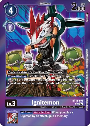 Ignitemon (Event Pack 5) (BT11-076) - Dimensional Phase Foil - Premium Digimon Single from Bandai - Just $37.53! Shop now at Game Crave Tournament Store