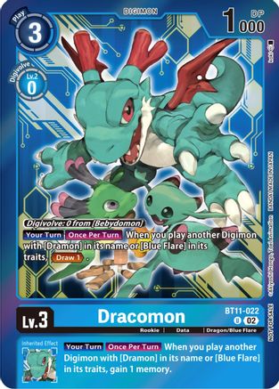 Dracomon (Event Pack 5) (BT11-022) - Dimensional Phase Foil - Premium Digimon Single from Bandai - Just $18.51! Shop now at Game Crave Tournament Store
