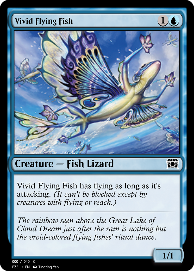 Vivid Flying Fish (PZ2-70817) - Treasure Chest Foil - Premium MTG Single from Wizards of the Coast - Just $0! Shop now at Game Crave Tournament Store