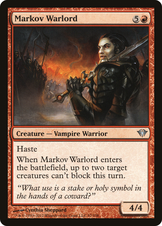 Markov Warlord (DKA-097) - Dark Ascension - Premium MTG Single from Wizards of the Coast - Just $0.08! Shop now at Game Crave Tournament Store