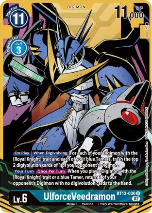 UlforceVeedramon (Alternate Art) (BT13-030) - Versus Royal Knights Foil - Premium Digimon Single from Bandai - Just $10.44! Shop now at Game Crave Tournament Store
