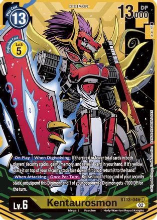 Kentaurosmon (Alternate Art) (BT13-046) - Versus Royal Knights Foil - Premium Digimon Single from Bandai - Just $16.15! Shop now at Game Crave Tournament Store