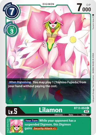 Lilamon (BT13-054) - Versus Royal Knights - Premium Digimon Single from Bandai - Just $0.25! Shop now at Game Crave Tournament Store