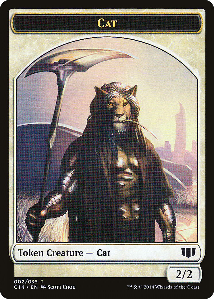 Cat (TC14-002) - Commander 2014 Tokens - Premium MTG Single from Wizards of the Coast - Just $0! Shop now at Game Crave Tournament Store