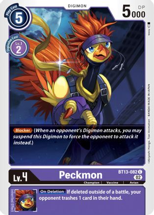 Peckmon (BT13-082) - Versus Royal Knights - Premium Digimon Single from Bandai - Just $0.25! Shop now at Game Crave Tournament Store