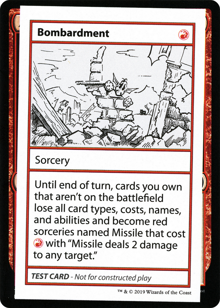 Bombardment (CMB2-053) - Mystery Booster Playtest Cards 2021 - Premium MTG Single from Wizards of the Coast - Just $0.08! Shop now at Game Crave Tournament Store