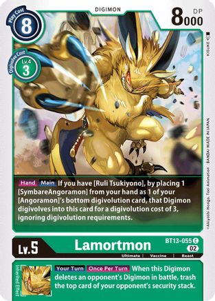 Lamortmon (BT13-055) - Versus Royal Knights - Premium Digimon Single from Bandai - Just $0.25! Shop now at Game Crave Tournament Store