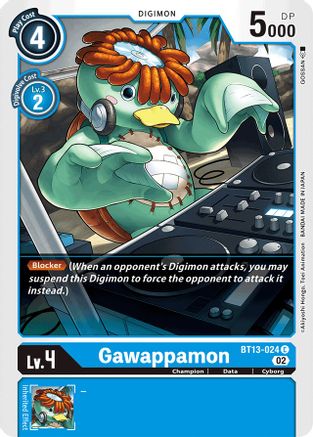 Gawappamon (BT13-024) - Versus Royal Knights - Premium Digimon Single from Bandai - Just $0.25! Shop now at Game Crave Tournament Store