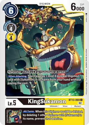 KingSukamon (BT13-069) - Versus Royal Knights - Premium Digimon Single from Bandai - Just $0.25! Shop now at Game Crave Tournament Store