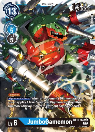 JumboGamemon (BT13-032) - Versus Royal Knights - Premium Digimon Single from Bandai - Just $0.25! Shop now at Game Crave Tournament Store