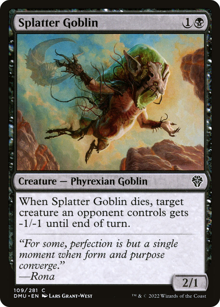 Splatter Goblin (DMU-109) - Dominaria United - Premium MTG Single from Wizards of the Coast - Just $0.25! Shop now at Game Crave Tournament Store