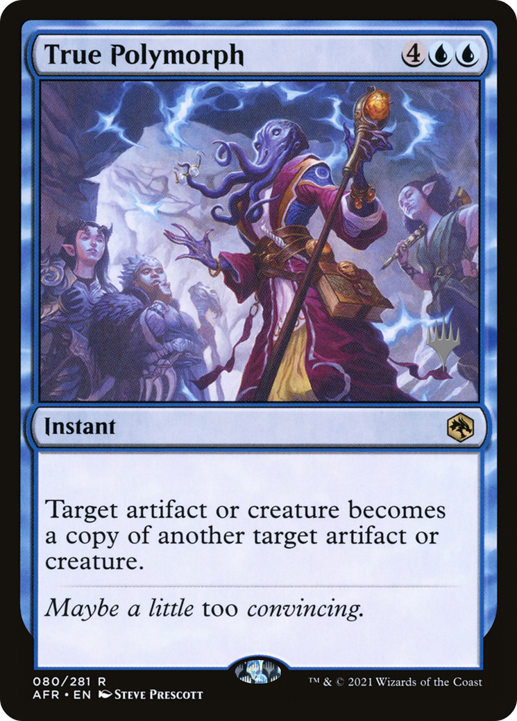 True Polymorph (PAFR-80P) - Adventures in the Forgotten Realms Promos Foil - Premium MTG Single from Wizards of the Coast - Just $0.36! Shop now at Game Crave Tournament Store