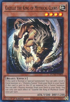 Gazelle the King of Mythical Claws (DUNE-EN003) - Duelist Nexus 1st Edition - Premium Yugioh Single from Konami - Just $0.54! Shop now at Game Crave Tournament Store