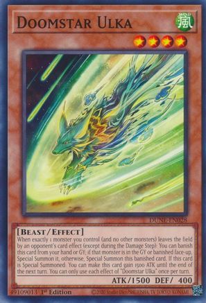Doomstar Ulka (DUNE-EN028) - Duelist Nexus 1st Edition - Premium Yugioh Single from Konami - Just $0.25! Shop now at Game Crave Tournament Store