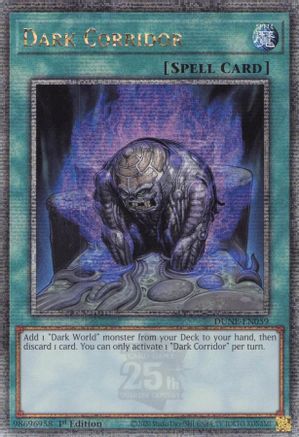 Dark Corridor (Quarter Century Secret Rare) (DUNE-EN059) - Duelist Nexus 1st Edition - Premium Yugioh Single from Konami - Just $18.30! Shop now at Game Crave Tournament Store