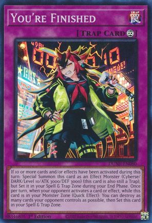 You're Finished (DUNE-EN080) - Duelist Nexus 1st Edition - Premium Yugioh Single from Konami - Just $0.25! Shop now at Game Crave Tournament Store