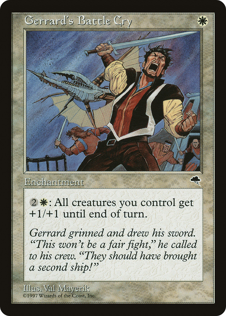 Gerrard's Battle Cry (TMP-021) - Tempest - Premium MTG Single from Wizards of the Coast - Just $0.11! Shop now at Game Crave Tournament Store