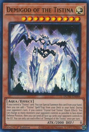 Demigod of the Tistina (DUNE-EN088) - Duelist Nexus 1st Edition - Premium Yugioh Single from Konami - Just $0.46! Shop now at Game Crave Tournament Store
