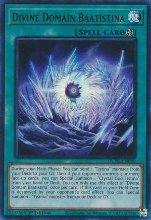 Divine Domain Baatistina (DUNE-EN090) - Duelist Nexus 1st Edition - Premium Yugioh Single from Konami - Just $0.08! Shop now at Game Crave Tournament Store