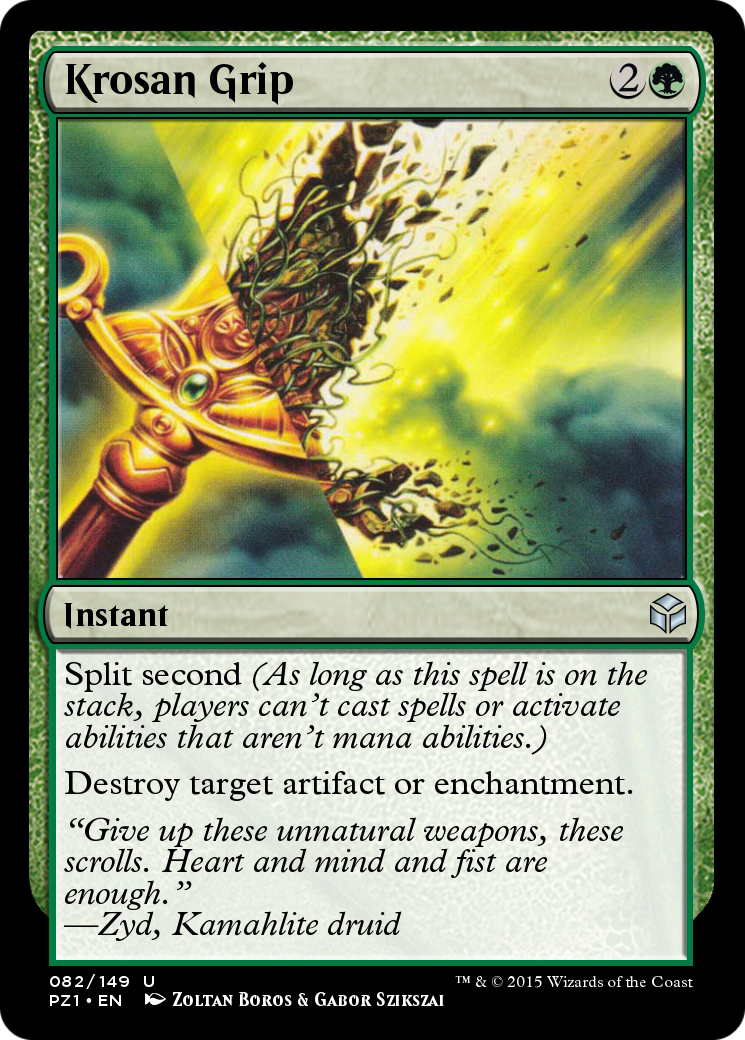 Krosan Grip (PZ1-082) - Legendary Cube Prize Pack Foil - Premium MTG Single from Wizards of the Coast - Just $0! Shop now at Game Crave Tournament Store