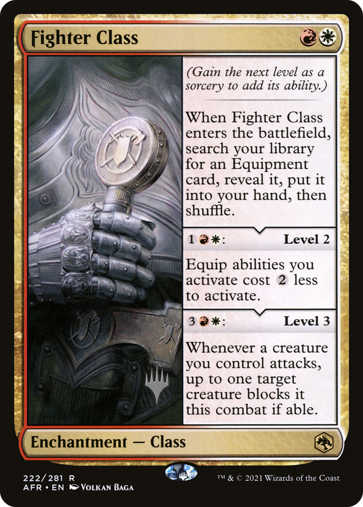 Fighter Class (PAFR-222P) - Adventures in the Forgotten Realms Promos - Premium MTG Single from Wizards of the Coast - Just $12.81! Shop now at Game Crave Tournament Store