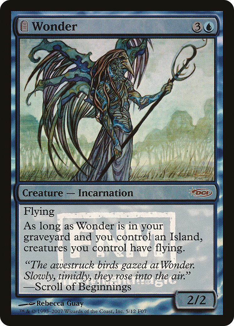Wonder (F07-005) - Friday Night Magic 2007: (tombstone) Foil - Premium MTG Single from Wizards of the Coast - Just $10.27! Shop now at Game Crave Tournament Store