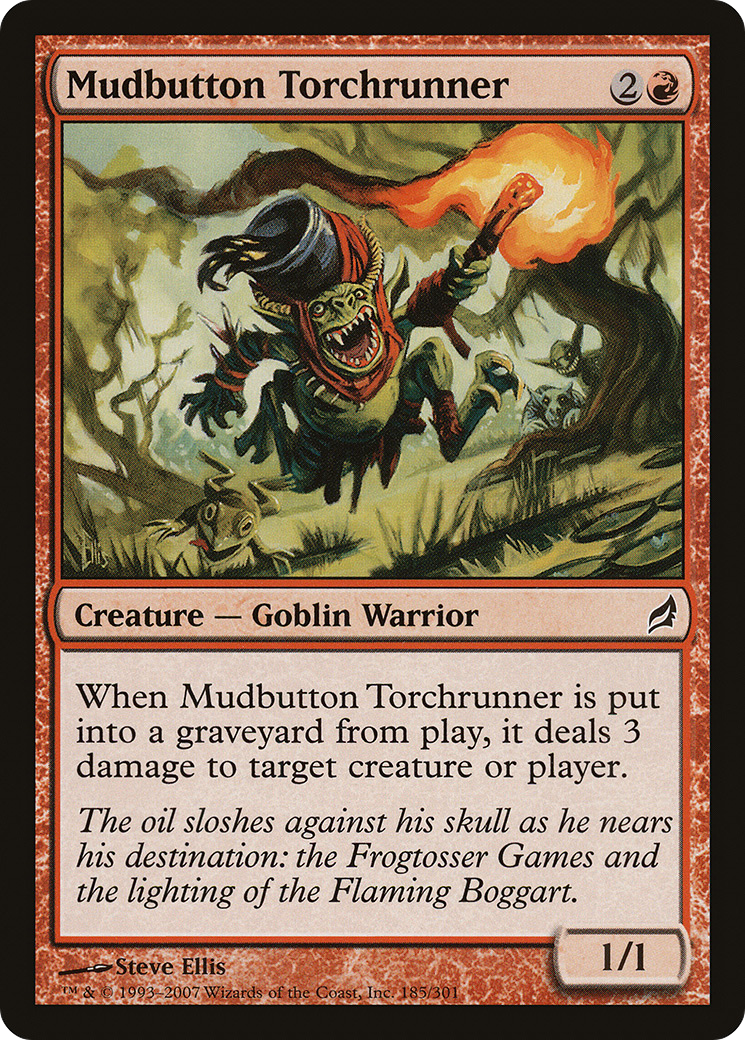 Mudbutton Torchrunner (LRW-185) - Lorwyn Foil - Premium MTG Single from Wizards of the Coast - Just $0.26! Shop now at Game Crave Tournament Store