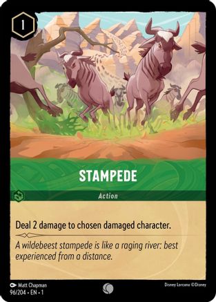 Stampede (96/204) - The First Chapter Cold Foil - Premium Lorcana Single from Disney - Just $0.08! Shop now at Game Crave Tournament Store